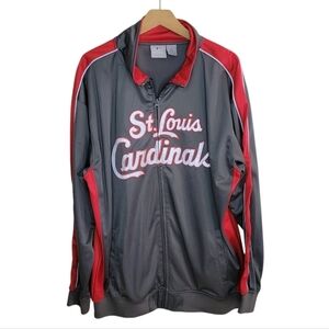 MLB Genuine Merchandise | St. Louis Cardinals Tall Zip Front Jacket Size 2XLT